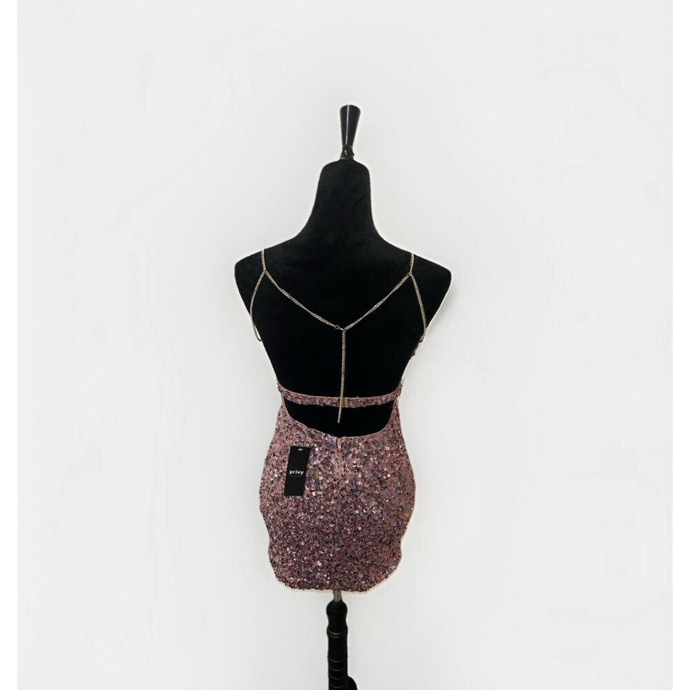 Glamorous Pink Sequin Mini Dress - Picture 4 of 4